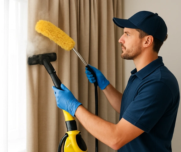 Trusted blind cleaning technician Matty Curtain Cleaning yamanto QLD