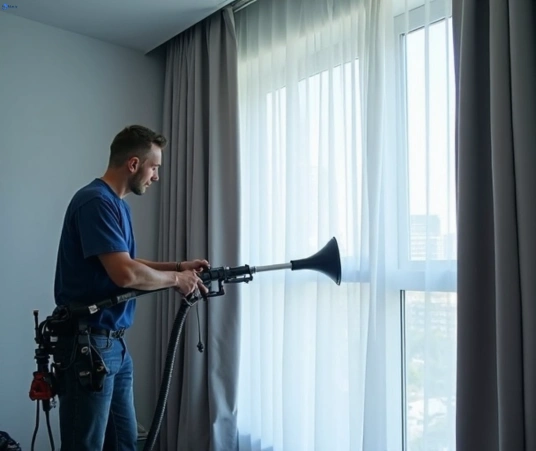 Professional drapes cleaning process tools Matty Curtain Cleaning yamanto